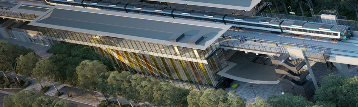 Sydney Metro Kellyville Station aerial